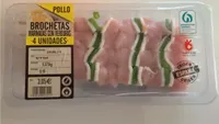 brochetas marinadas con verduras