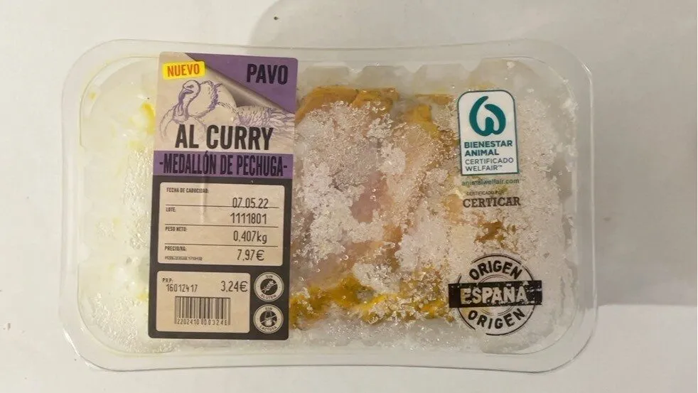 Pavo al curry