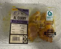 Medallón de pavo al curry