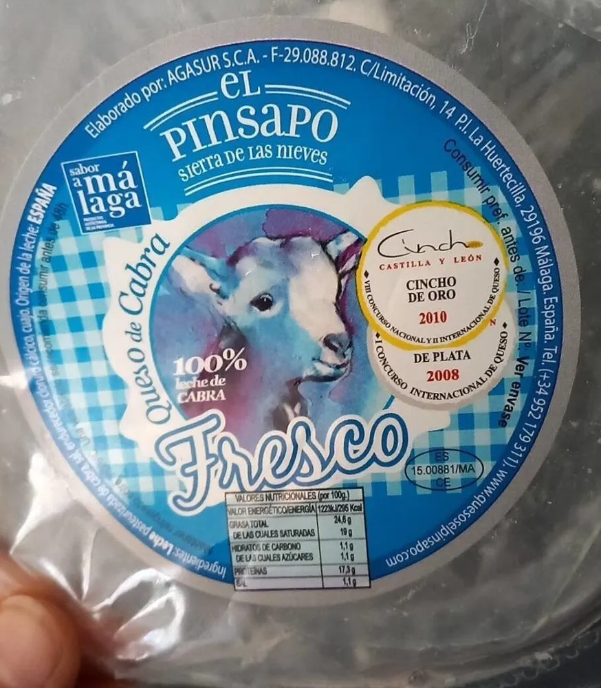 Queso de cabra fresco el pinsapo