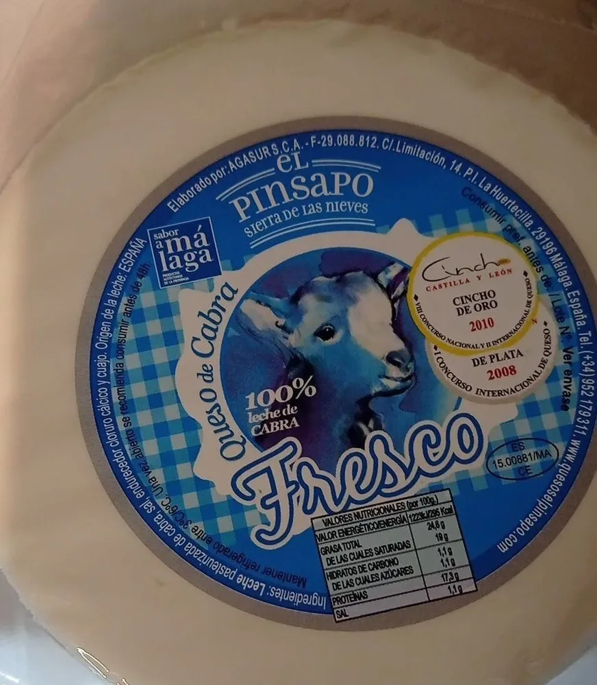 Queso fresco de cabra el pinsapo