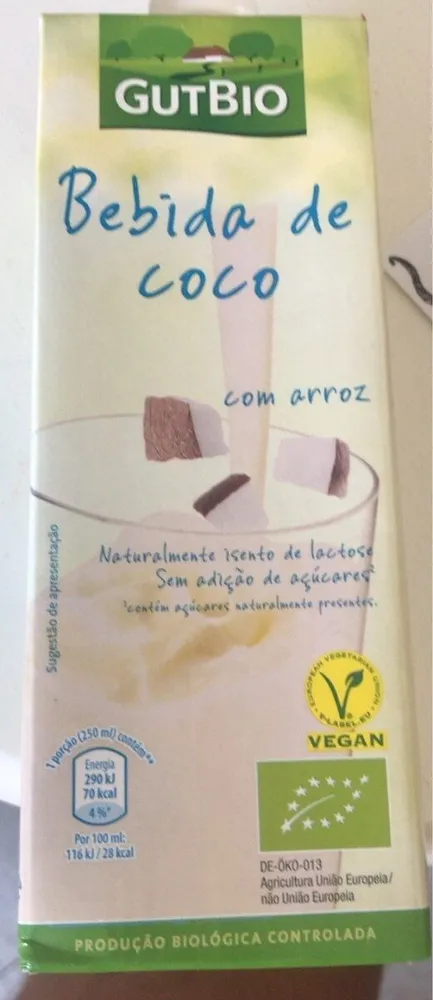 Bebida de coco com arroz