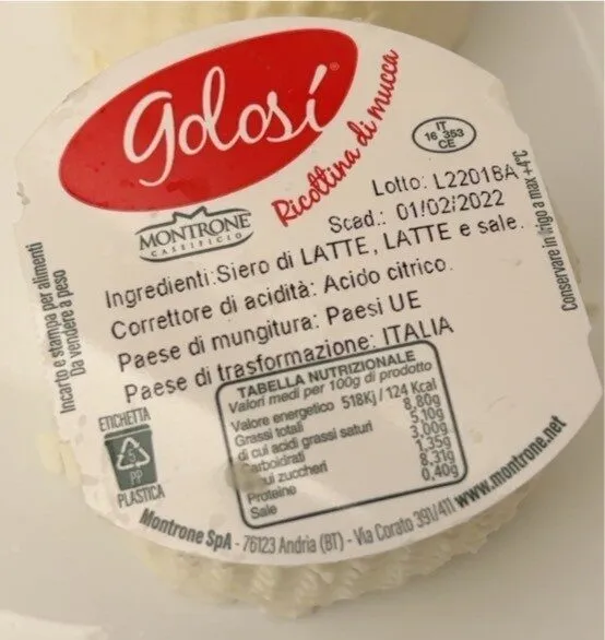 Ricottina di mucca