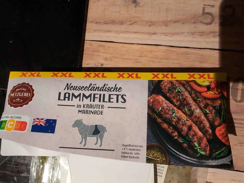 Neuseeländische Lammfilets in Kräutermarinade