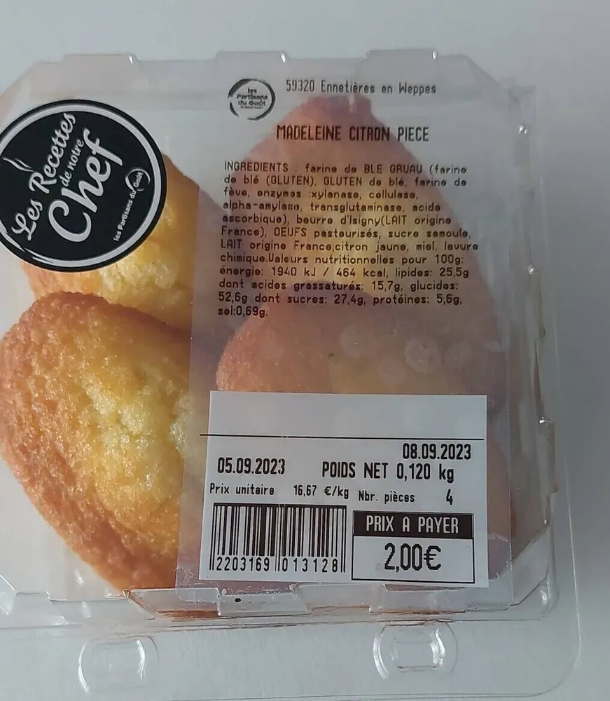 Madeleines citron