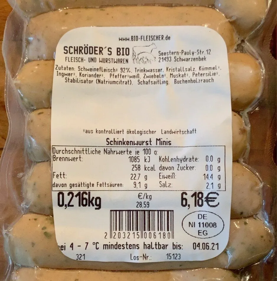 Schinkenwurst Minis