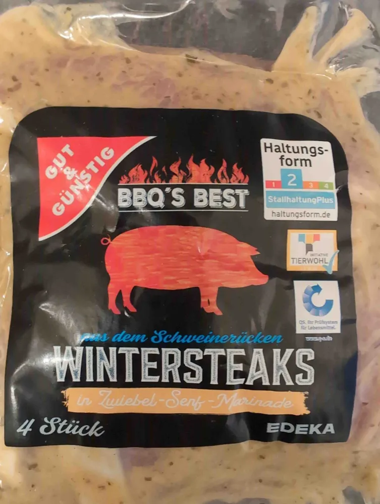 Wintersteaks vom Schwein