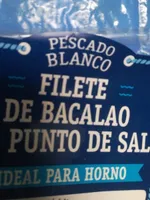 Filete de bacalao al punto de sal