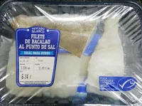 Filete de bacalao al punto de sal
