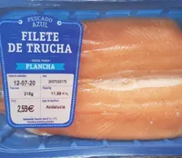 Filete de trucha Pescado Azul