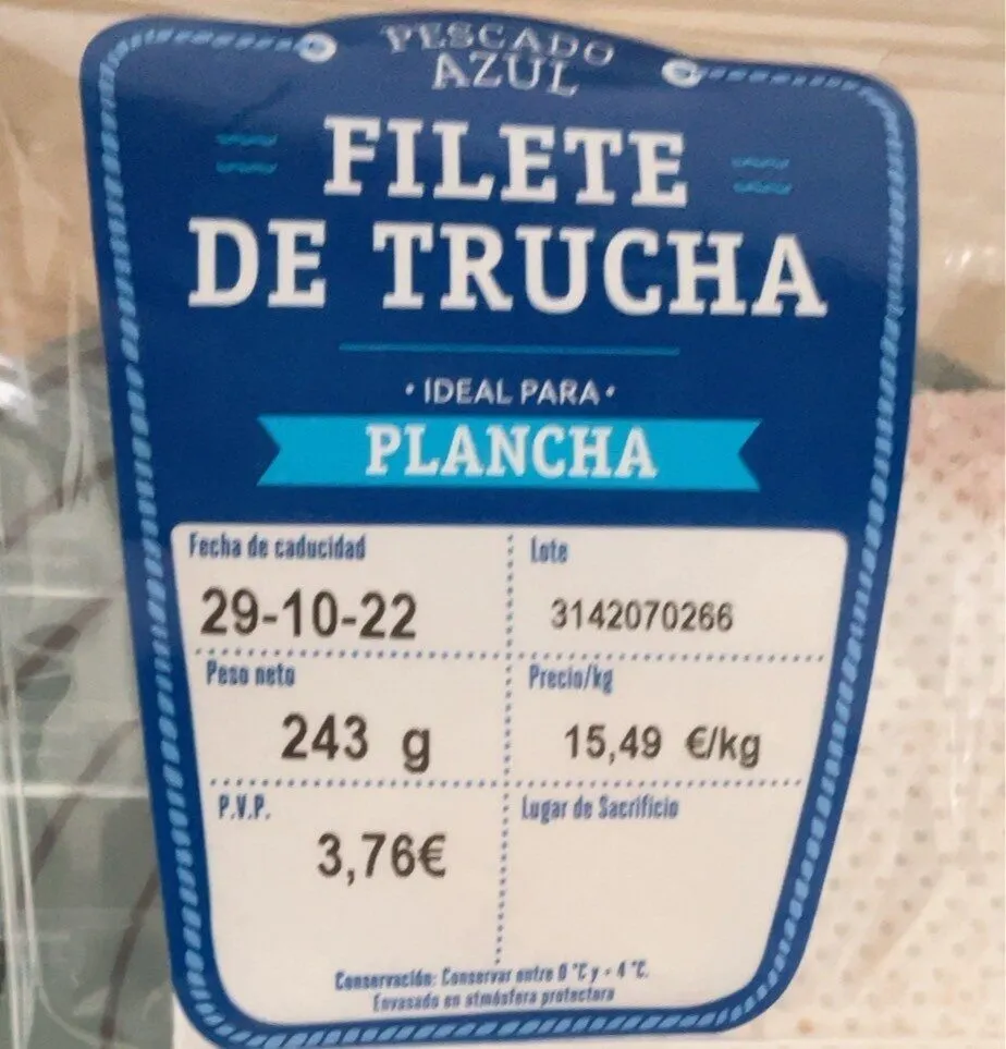 Filete de trucha