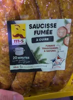 Saucisse fumée à cuire
