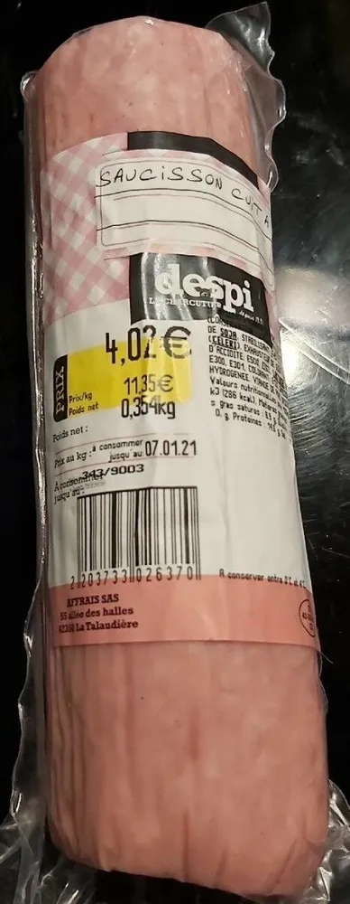 Saucisson cuit à l ail