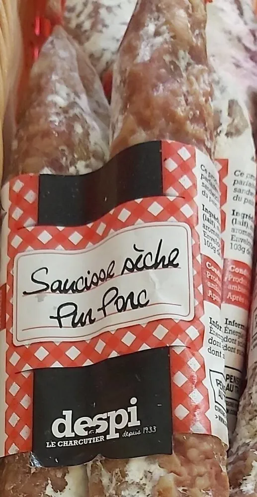 Saucisse seche pur porc