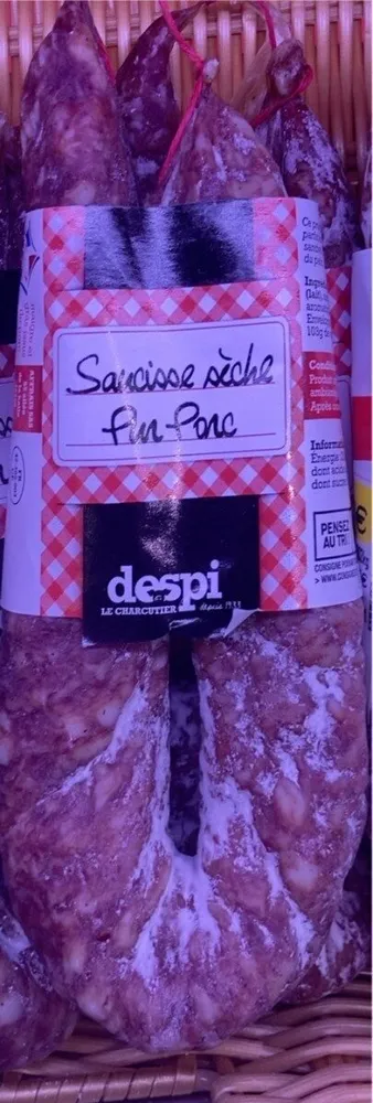 Saucisse seche pur porc