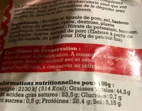 Saucisse seche pur porc