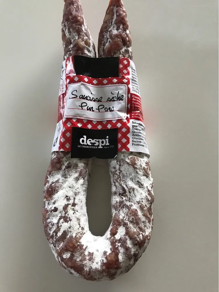 Saucisse seche pur porc