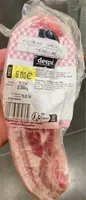 Poitrine salée en tranche