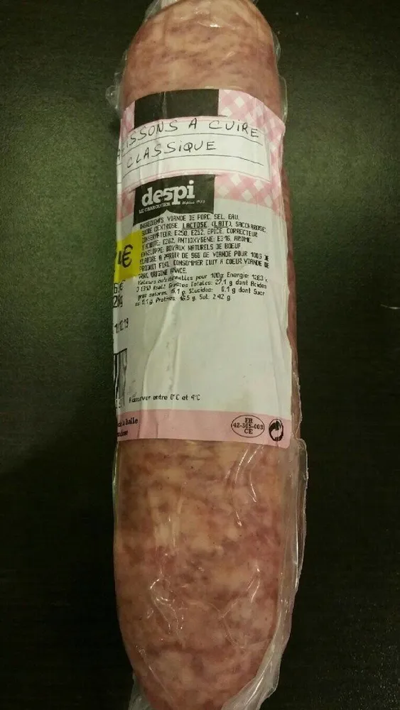 Saucisson a cuire classique