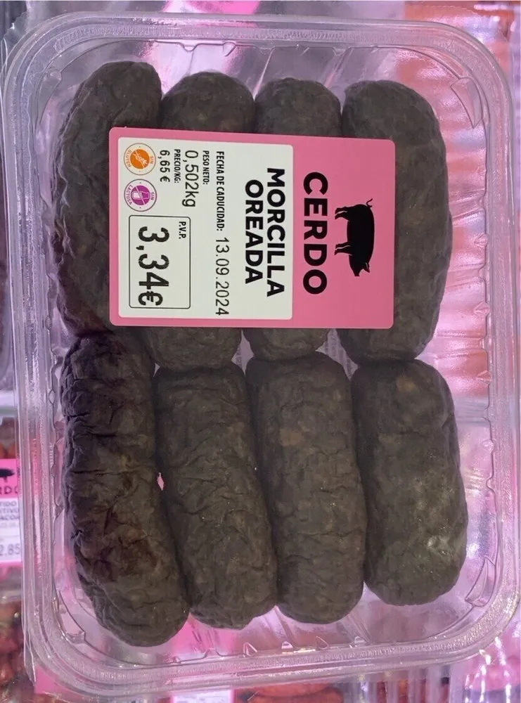 Morcilla de cebolla oreada