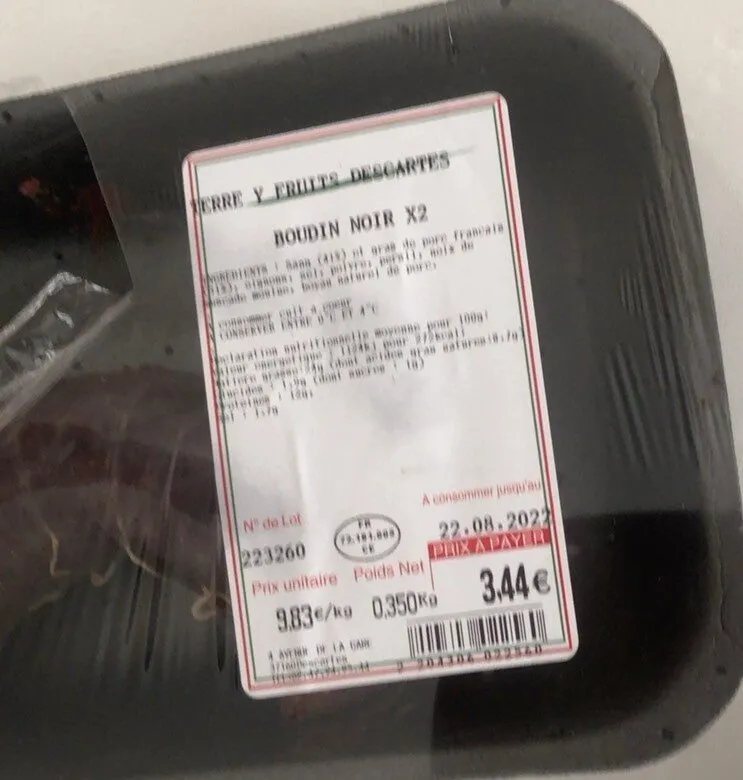 Boudin noire