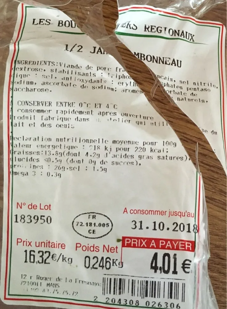 1/2 Jambonneau