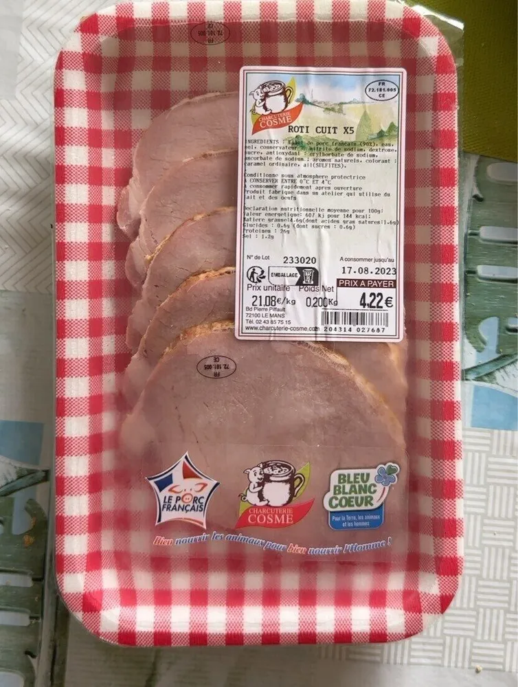 Roti cuit x5