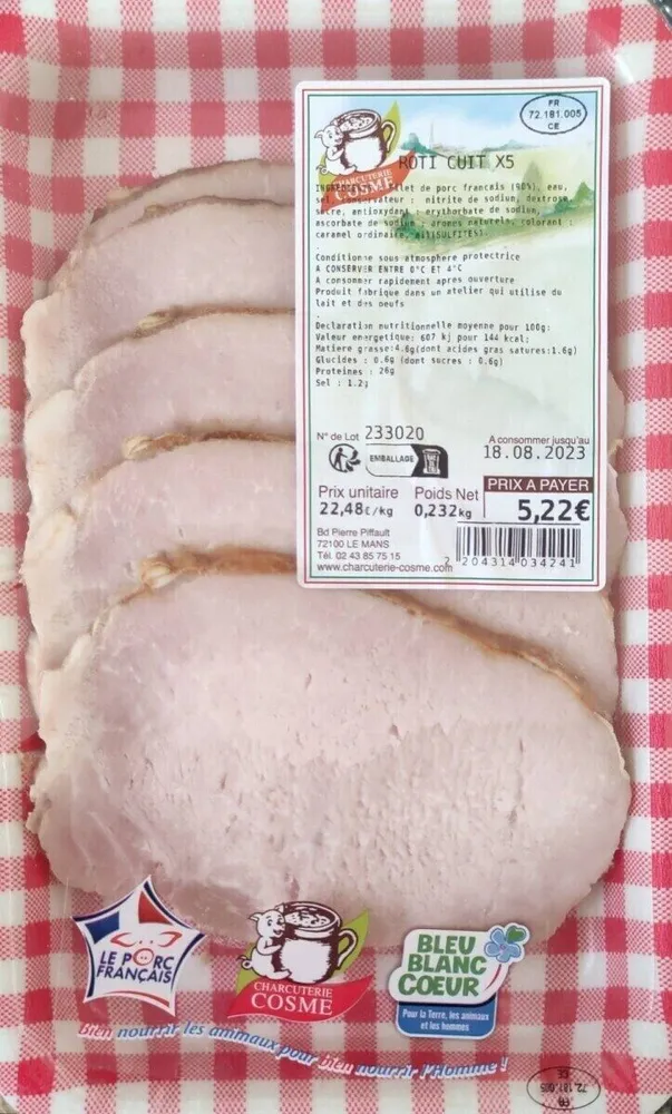 Rôti cuit x5