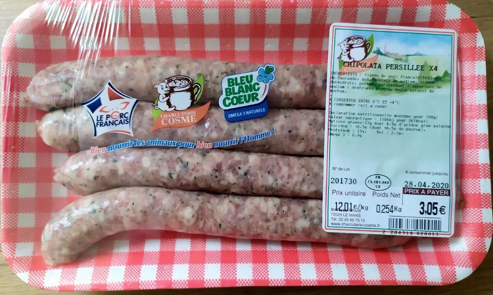 Chipolata Persillé x4