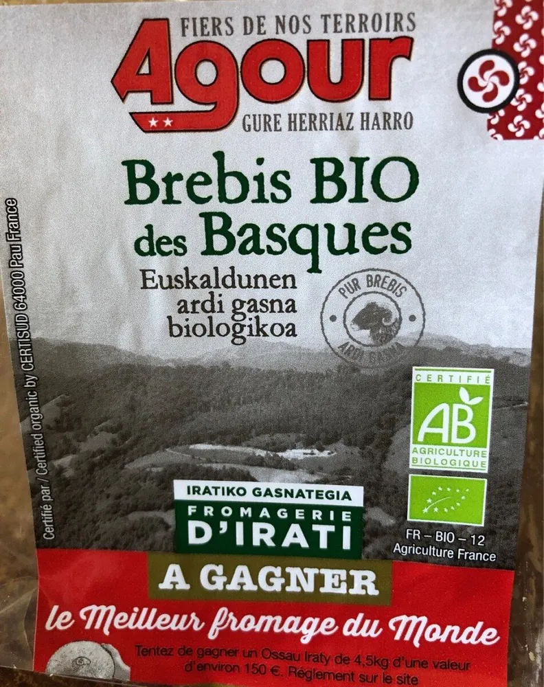 Fromage Agour Brebis des Basques
