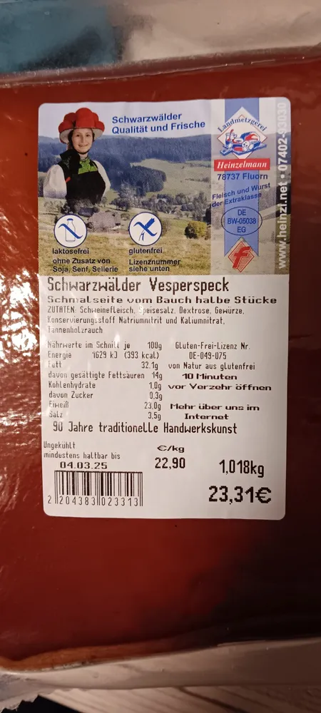 Schwarzwälder Vesperspeck