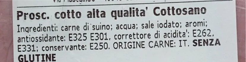 Prosciutto Cottosano
