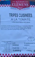 Tripes cuisinees