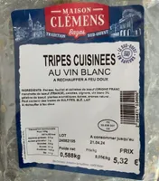 Tripes cuisinees au vin blanc