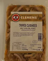 tripes cuisinées au vin blanc