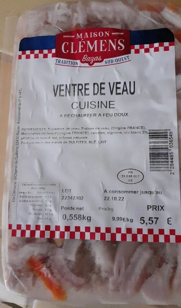 Ventre de veau