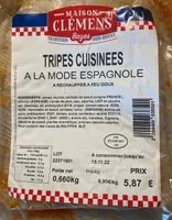 Tripes cuisinées à l’espagnole