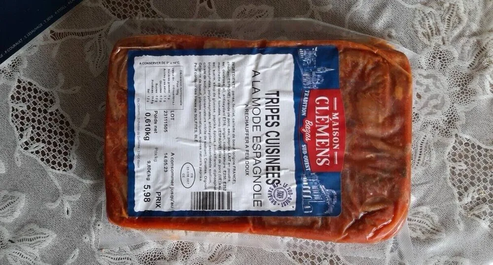 Tripes cuisinées à la mode espagnole