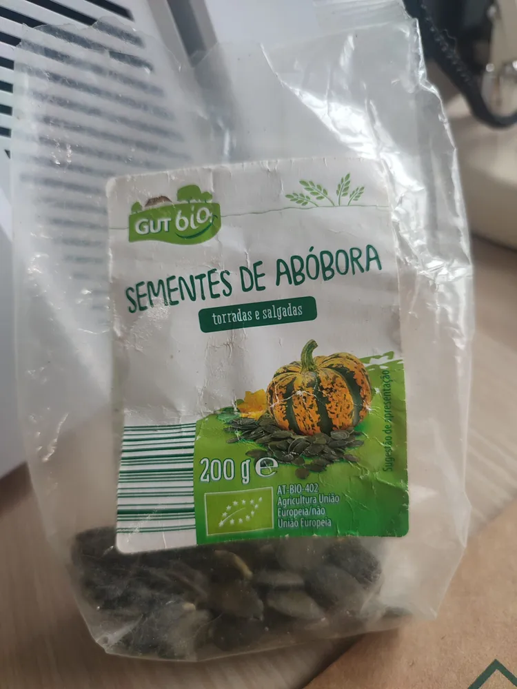 Sementes de abóbora torradas com sal
