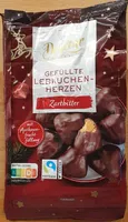 Gefüllte Lebkuchenherzen Zartbitter