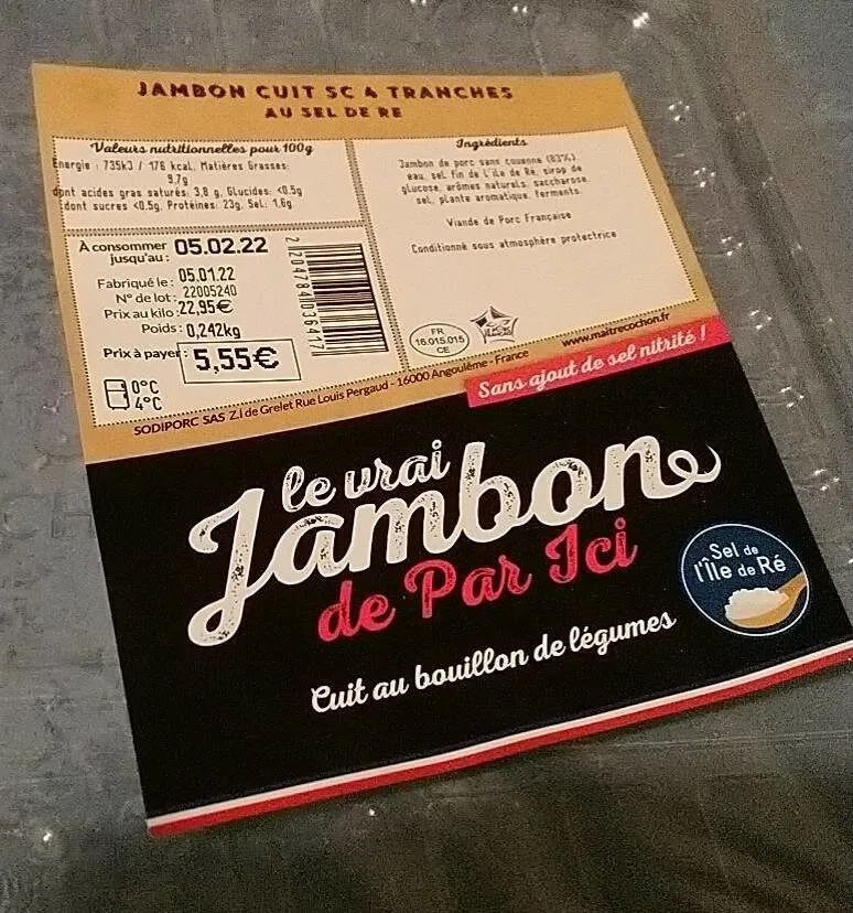 Le vrai jambon de par ici