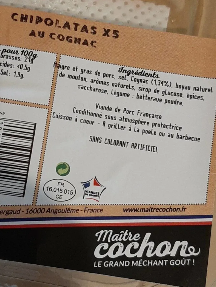 Chipolatas au Cognac