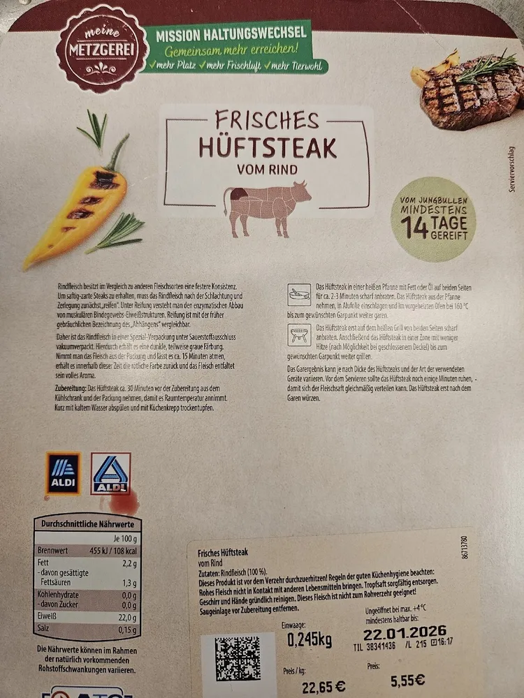 Hüftsteak