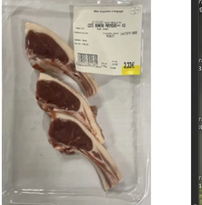 Cote d'agneau
