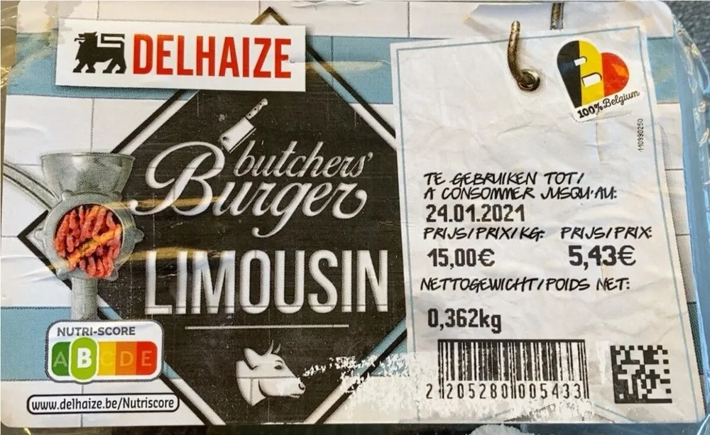Butcher’s burger Limousin