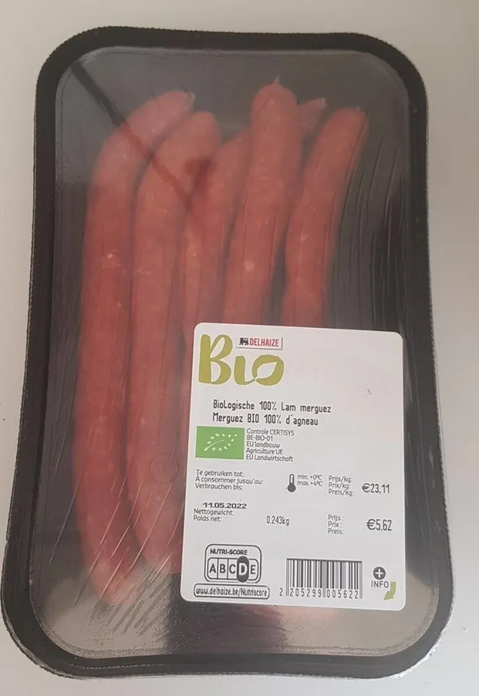 Merguez bio 100 agneau
