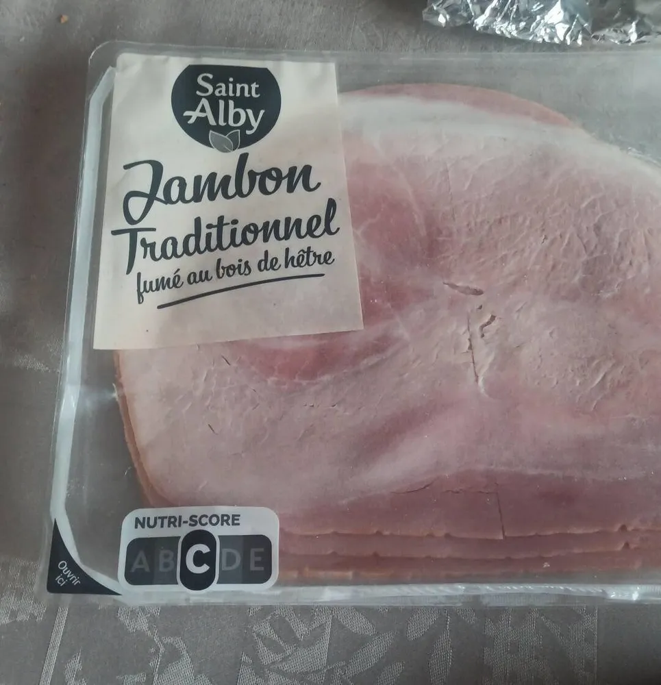 Jambon traditionnel fumé au bois d' hêtre