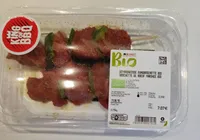 Brochette bœuf matinée bio