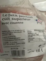 Le petit jambon cuit supérieur