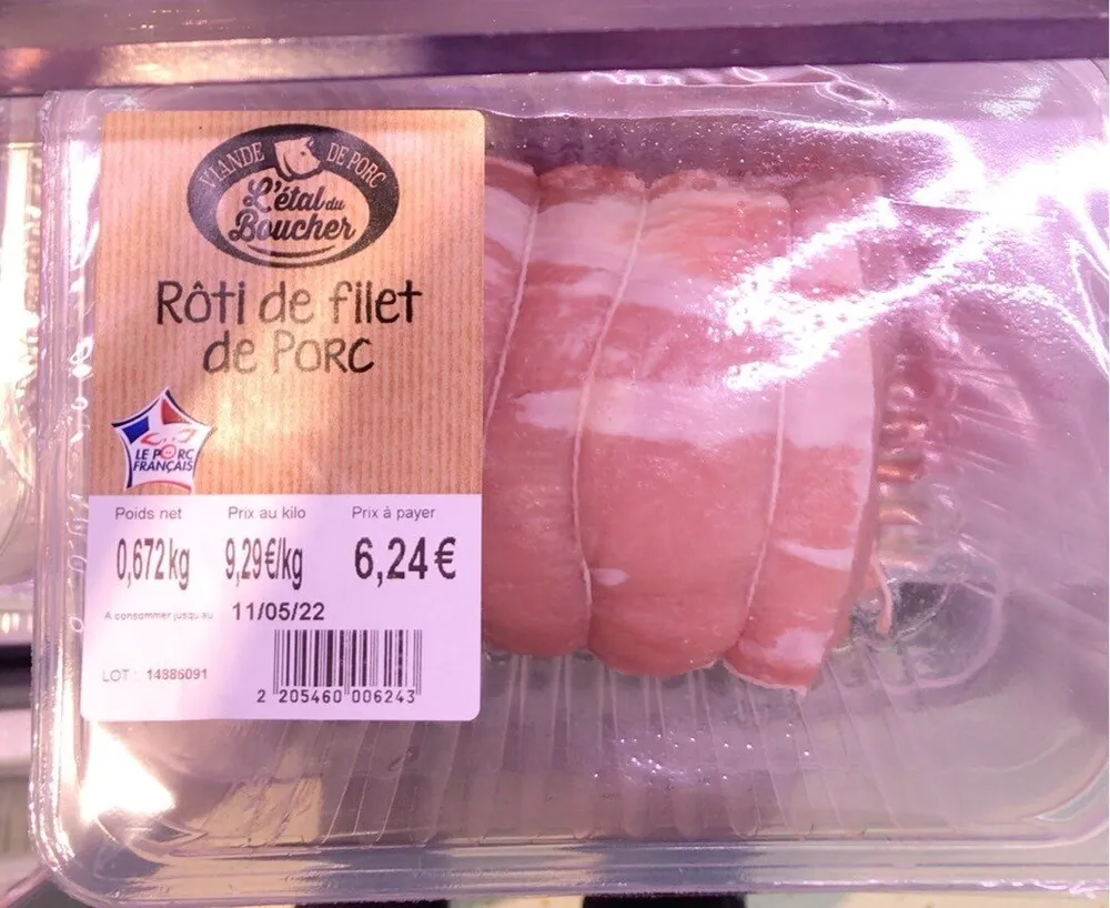 Rôti filet de porc